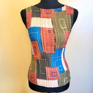 Charlotte Russe Multicolor Sleveless Top Size Lg